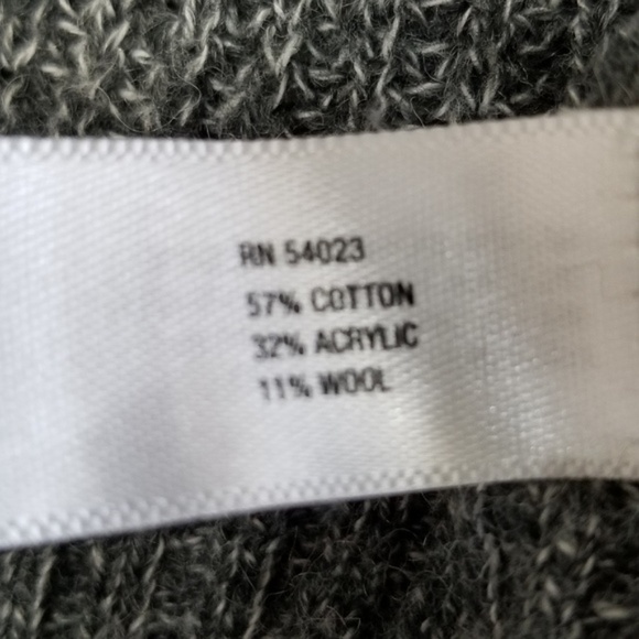 GAP Men's Gray Cotton Wool Blend Knit Sweater - Picture 7 of 7